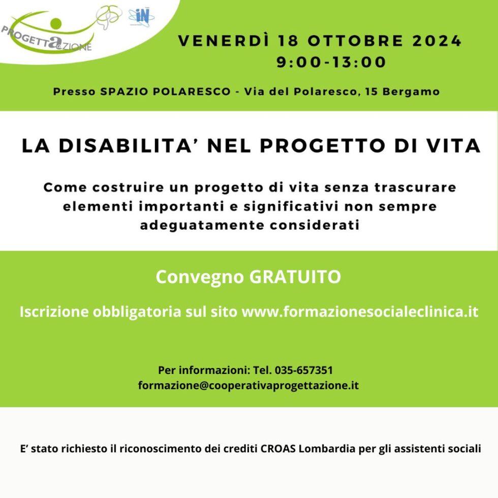 La disabilità nel progetto di vita – Convegno gratuito