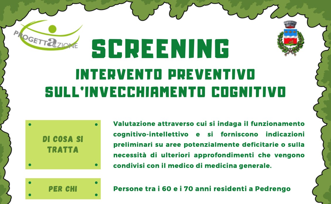 Screening cognitivo per la prevenzione dell’invecchiamento a Pedrengo: un’opportunità per i cittadini over 60